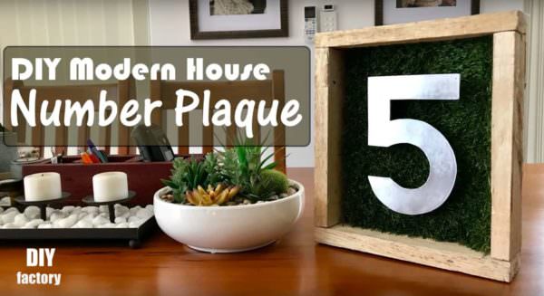 Modern House Pallet Number Plaque DIY Pallet Video Tutorials Pallet Home Accessories Modern House Pallet Number Plaque DIY Pallet Video Tutorials Pallet Home Accessories