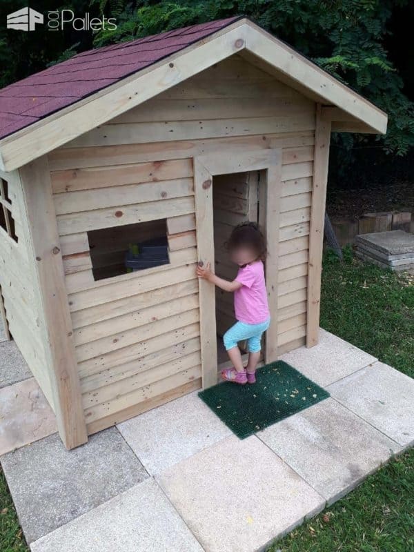 Kids Pallet Garden Playhouse / Cabane Pour Enfants En Palettes Pallet Sheds, Cabins, Huts & Playhouses Kids Pallet Garden Playhouse / Cabane Pour Enfants En Palettes Pallet Sheds, Cabins, Huts & Playhouses