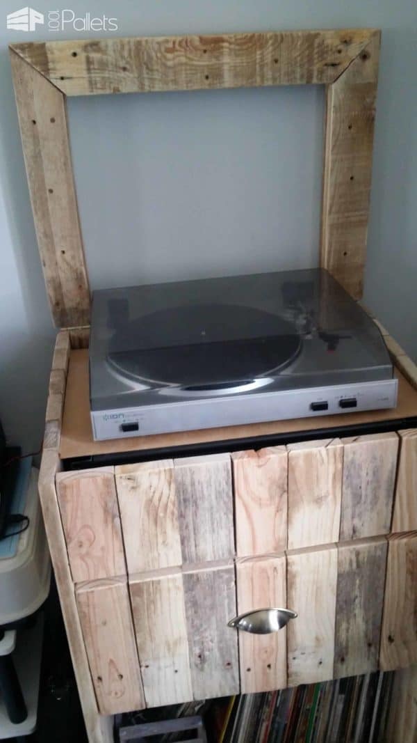 Pallet Turntable Stand & Lp Records Cabinet Pallet Cabinets & Wardrobes Pallet Turntable Stand & Lp Records Cabinet Pallet Cabinets & Wardrobes