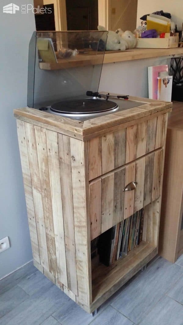 Pallet Turntable Stand & Lp Records Cabinet Pallet Cabinets & Wardrobes Pallet Turntable Stand & Lp Records Cabinet Pallet Cabinets & Wardrobes