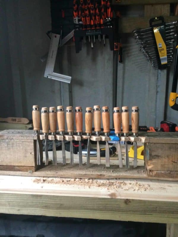 Pallet Carvin Chisels Organiser Workshop and tools Pallet Carvin Chisels Organiser Workshop and tools