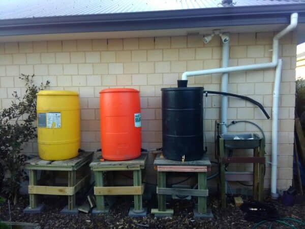 55 Gallons Drum Pallet Stands Pallets in the Garden 