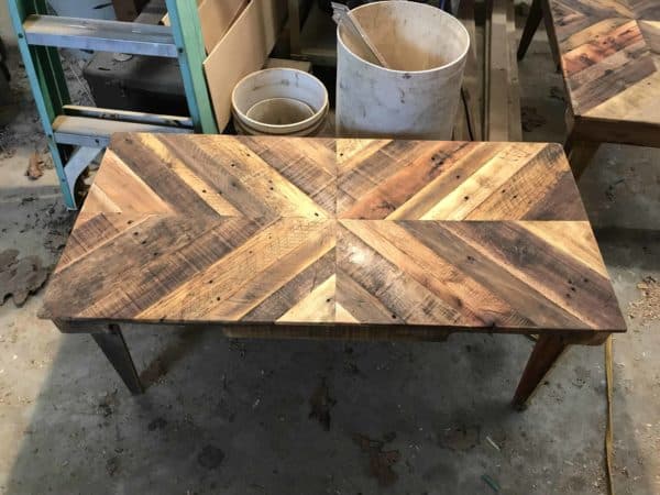 Wood Pallet Chevron Coffee Table Pallet Coffee Tables Wood Pallet Chevron Coffee Table Pallet Coffee Tables