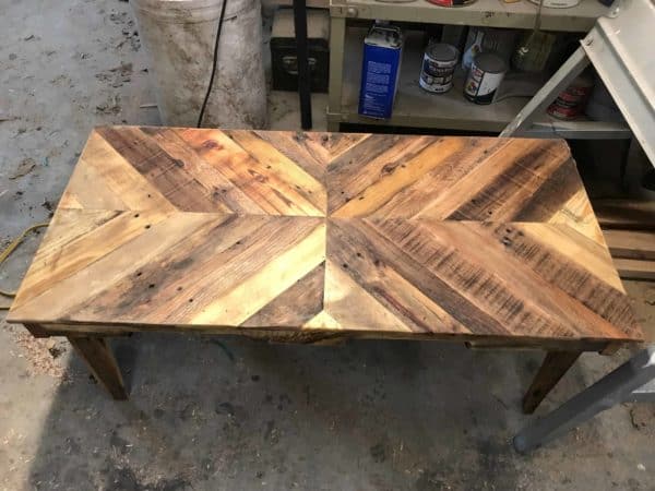 Wood Pallet Chevron Coffee Table Pallet Coffee Tables Wood Pallet Chevron Coffee Table Pallet Coffee Tables
