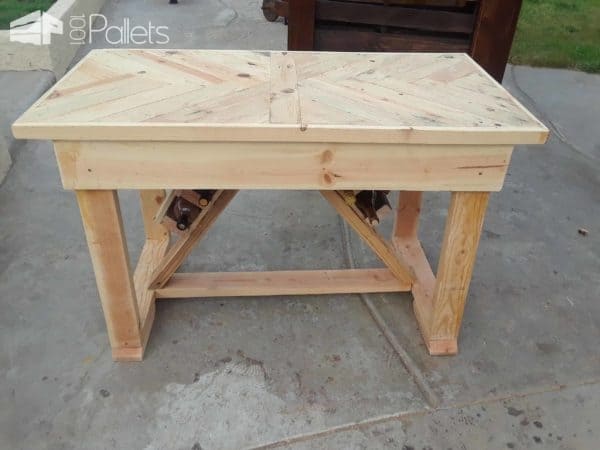 Herringbone Pattern Pallet Table Pallet Coffee Tables Herringbone Pattern Pallet Table Pallet Coffee Tables