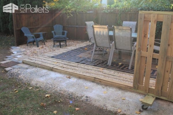 Pallet Outdoor Patio Pallet Terraces & Pallet Patios Pallet Outdoor Patio Pallet Terraces & Pallet Patios