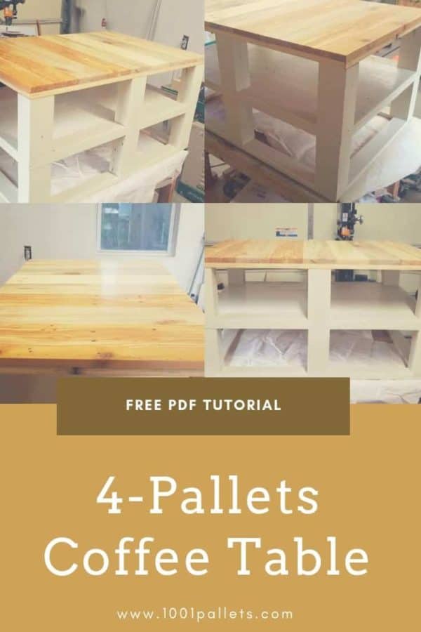 4-Pallets Coffee Table English Tutorials Furniture 