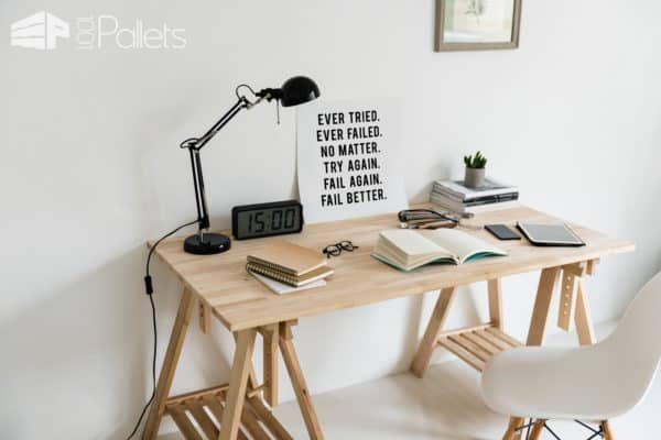 A Step by Step Guide for Making a Study Pallet Table DIY Pallet Tutorials Pallet Desks & Pallet Tables A Step by Step Guide for Making a Study Pallet Table DIY Pallet Tutorials Pallet Desks & Pallet Tables