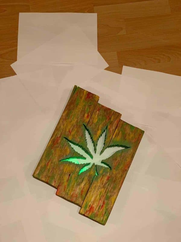 Cannabis Leaf Pallet Wall Décor Pallet Lamps & Lights Pallet Wall Decor & Pallet Painting Cannabis Leaf Pallet Wall Décor Pallet Lamps & Lights Pallet Wall Decor & Pallet Painting
