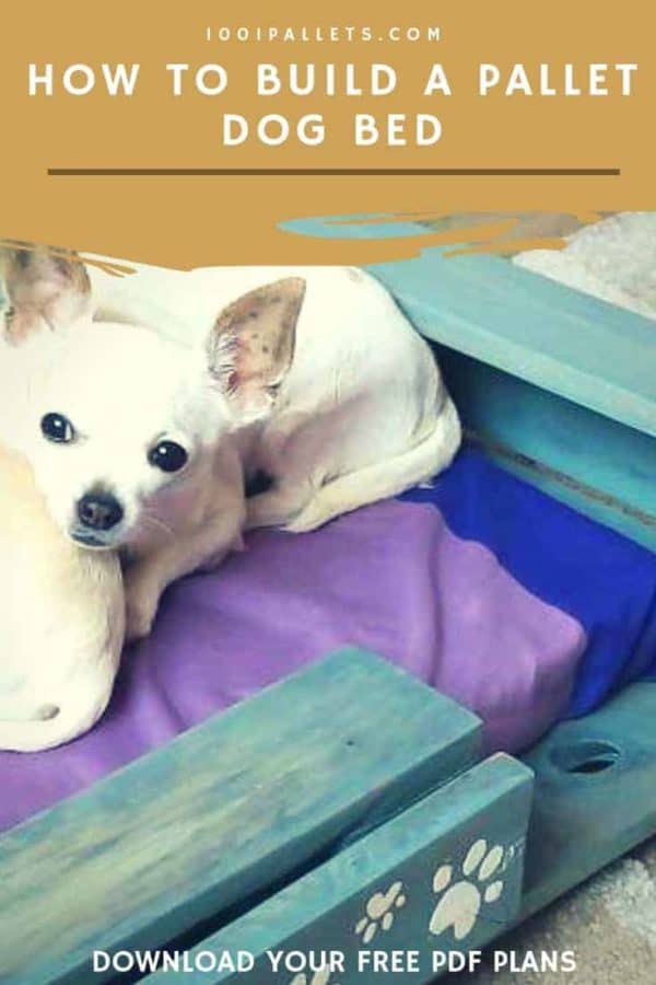 One Pallet Dog Bed English Tutorials Furniture One Pallet Dog Bed English Tutorials Furniture