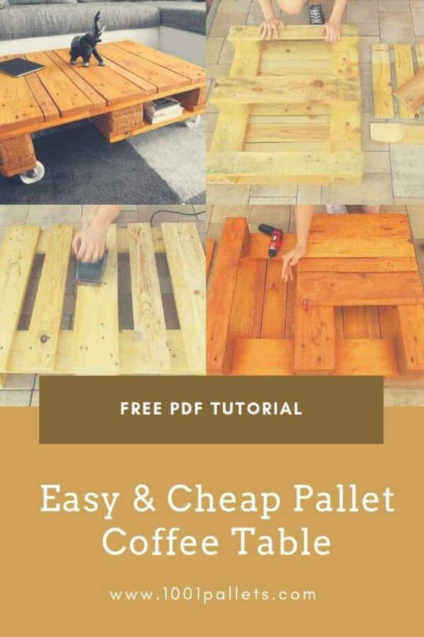 Easy & Cheap Pallet Coffee Table English Tutorials Furniture Easy & Cheap Pallet Coffee Table English Tutorials Furniture
