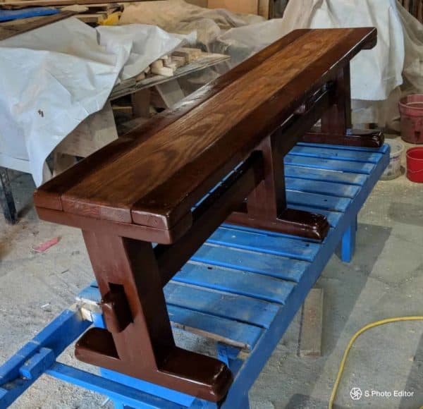 Pallet Farmhouse Table and Benches Pallet Benches, Pallet Chairs & Stools Pallet Desks & Pallet Tables Pallet Farmhouse Table and Benches Pallet Benches, Pallet Chairs & Stools Pallet Desks & Pallet Tables