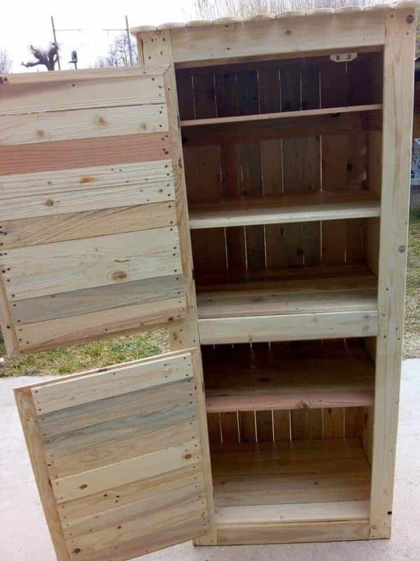 Pallet Shoe Cabinet Pallet Cabinets & Wardrobes Pallet Shoe Cabinet Pallet Cabinets & Wardrobes