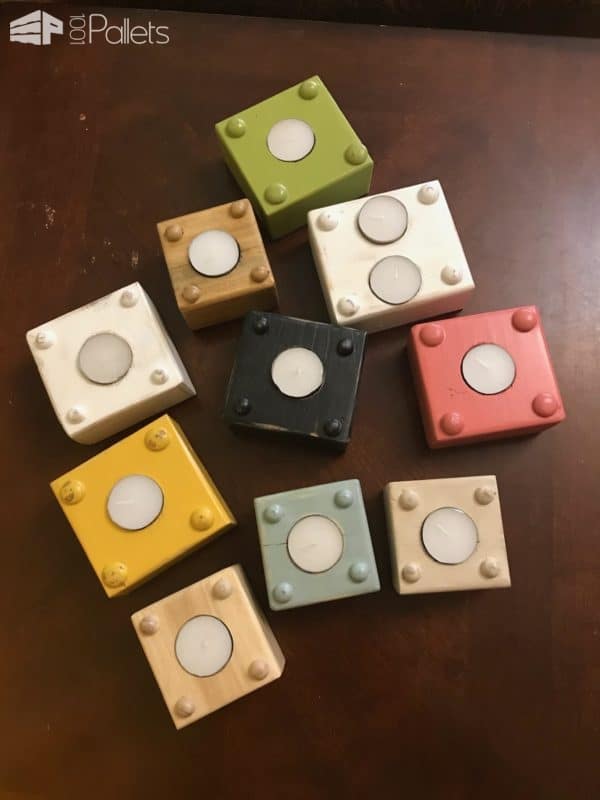 Pallet Tea Candle Holders Pallet Candle Holders Pallet Tea Candle Holders Pallet Candle Holders