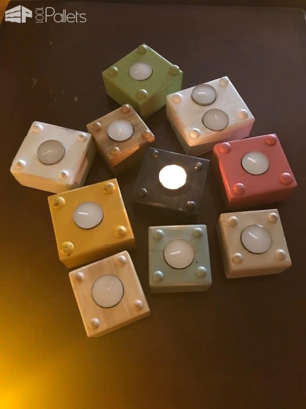 Pallet Tea Candle Holders Pallet Candle Holders Pallet Tea Candle Holders Pallet Candle Holders