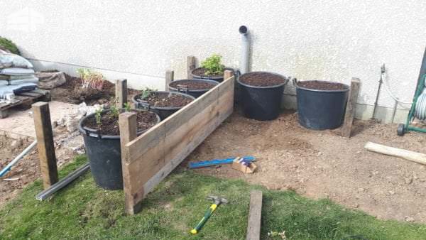 Raised Vegetable Garden From Pallet & Formwork Planks Pallet Planters & Compost Bins Raised Vegetable Garden From Pallet & Formwork Planks Pallet Planters & Compost Bins
