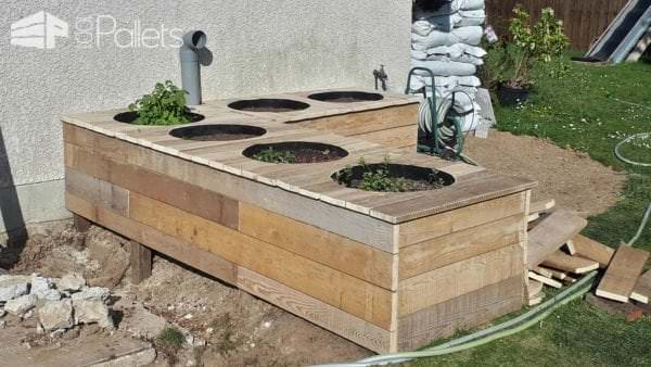 Raised Vegetable Garden From Pallet & Formwork Planks Pallet Planters & Compost Bins Raised Vegetable Garden From Pallet & Formwork Planks Pallet Planters & Compost Bins