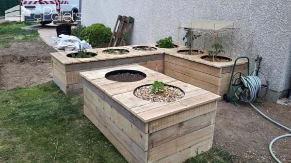 Raised Vegetable Garden From Pallet & Formwork Planks Pallet Planters & Compost Bins Raised Vegetable Garden From Pallet & Formwork Planks Pallet Planters & Compost Bins