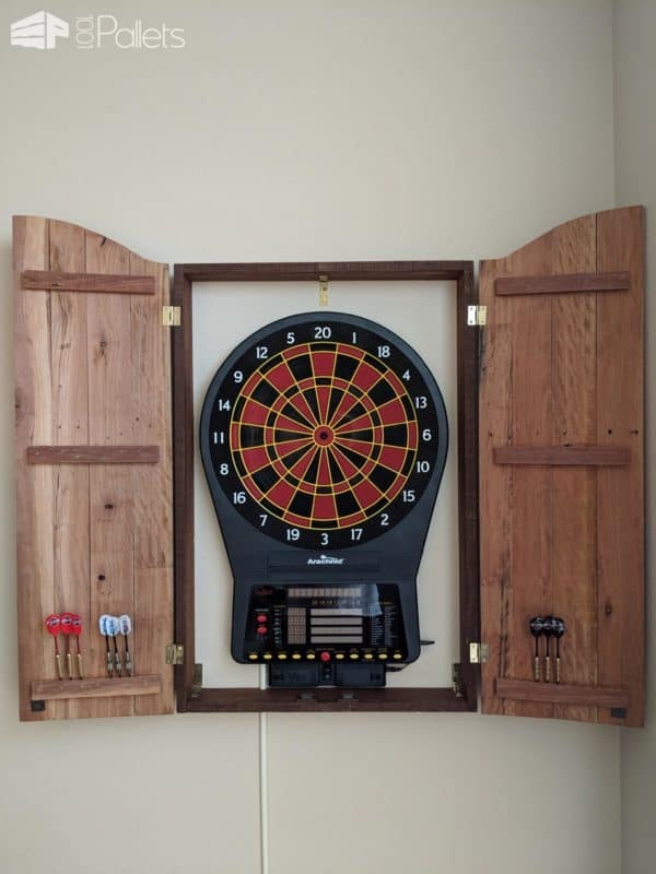 Pallet Dartboard Cabinet Pallet Cabinets & Wardrobes Pallet Dartboard Cabinet Pallet Cabinets & Wardrobes