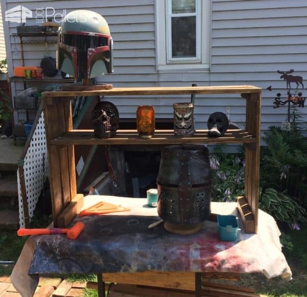 Pallet Cosplay Builds Display Hutch Pallet Shelves & Pallet Coat Hangers Pallet Cosplay Builds Display Hutch Pallet Shelves & Pallet Coat Hangers