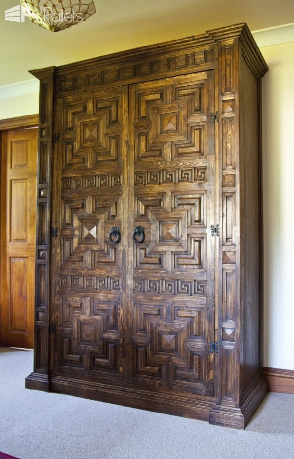 Wardrobe Made Out of Pallet Timber Pallet Cabinets & Wardrobes Wardrobe Made Out of Pallet Timber Pallet Cabinets & Wardrobes