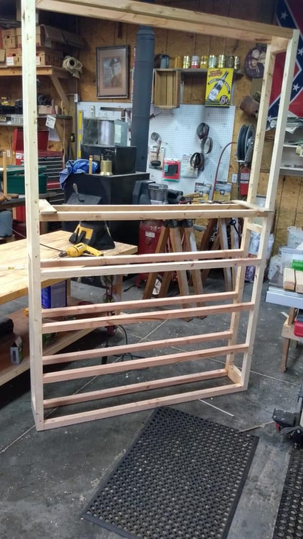 Red Mahogany Pallet Bookcase Pallet Bookcases & Bookshelves Red Mahogany Pallet Bookcase Pallet Bookcases & Bookshelves