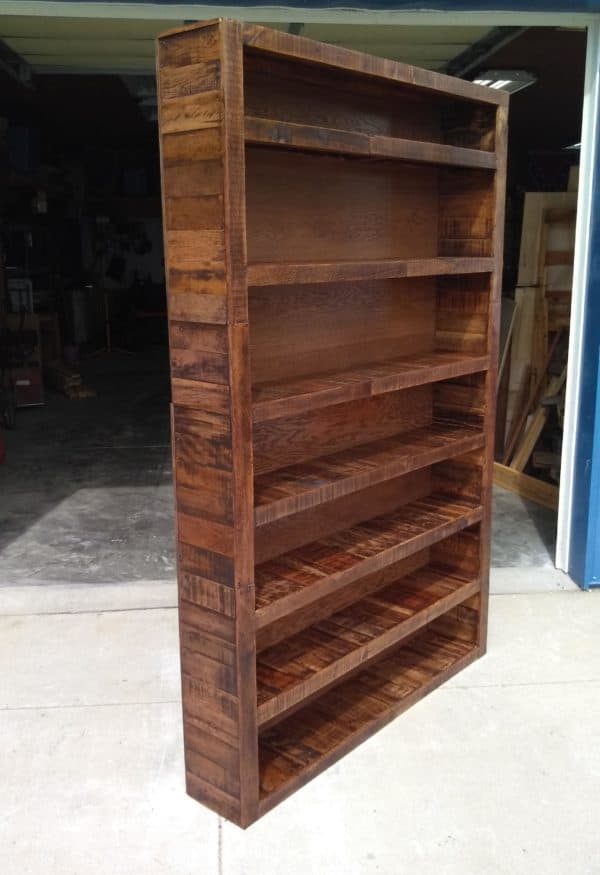 Red Mahogany Pallet Bookcase Pallet Bookcases & Bookshelves Red Mahogany Pallet Bookcase Pallet Bookcases & Bookshelves