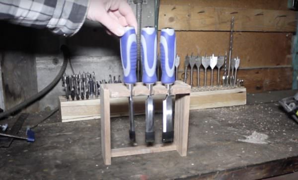Chisel Organizer from Pallet Wood DIY Pallet Video Tutorials Workshop and tools Chisel Organizer from Pallet Wood DIY Pallet Video Tutorials Workshop and tools
