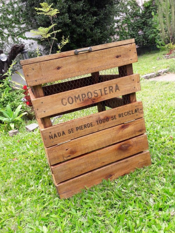Compost Bin Made from Recycled Pallet Wood Pallet Planters & Compost Bins Compost Bin Made from Recycled Pallet Wood Pallet Planters & Compost Bins