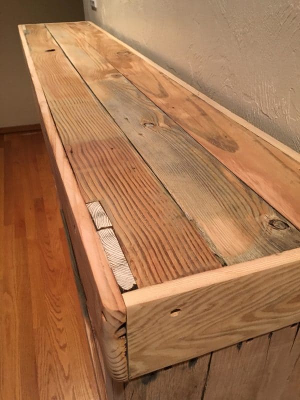 Pallet Foyer Table & Cabinet Pallet Cabinets & Wardrobes Pallet Foyer Table & Cabinet Pallet Cabinets & Wardrobes