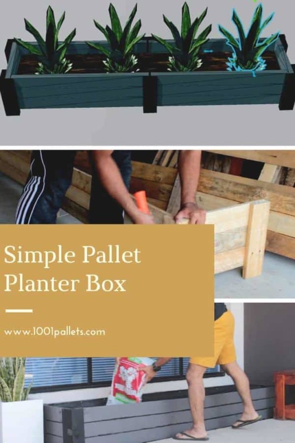 Simple Pallet Planter Box English Tutorials Garden Simple Pallet Planter Box English Tutorials Garden