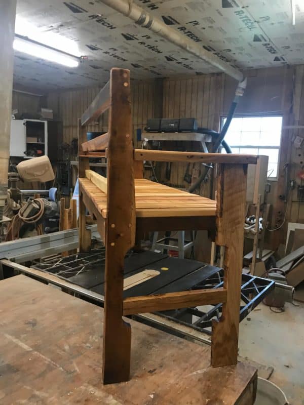 First Bench Out of Wood Pallets Pallet Benches, Pallet Chairs & Stools First Bench Out of Wood Pallets Pallet Benches, Pallet Chairs & Stools