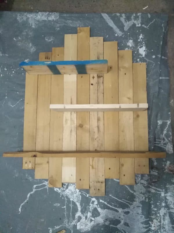 How I Made a Wooden Pallet Shelf from a Single Pallet Pallet Shelves & Pallet Coat Hangers How I Made a Wooden Pallet Shelf from a Single Pallet Pallet Shelves & Pallet Coat Hangers