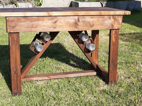 How I Made This Pallet Pub Table: The Wine A Little Pallet Desks & Pallet Tables How I Made This Pallet Pub Table: The Wine A Little Pallet Desks & Pallet Tables