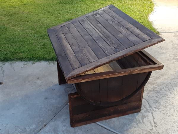How I Made This Wine Barrel Coffee Table Pallet Coffee Tables How I Made This Wine Barrel Coffee Table Pallet Coffee Tables