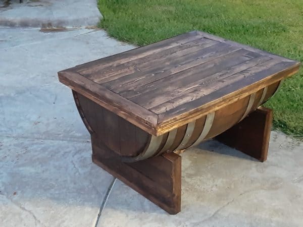 How I Made This Wine Barrel Coffee Table Pallet Coffee Tables How I Made This Wine Barrel Coffee Table Pallet Coffee Tables
