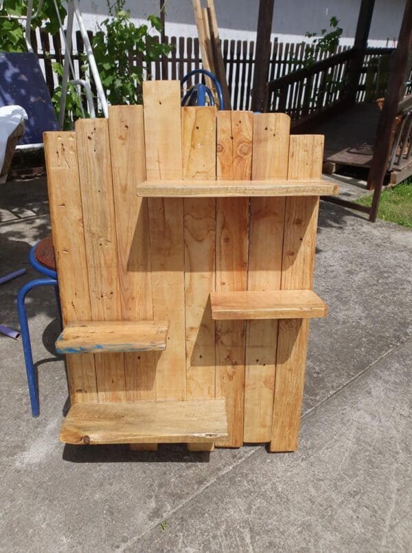 How I Made A Multi-purpose Pallet Shelf Pallet Shelves & Pallet Coat Hangers How I Made A Multi-purpose Pallet Shelf Pallet Shelves & Pallet Coat Hangers