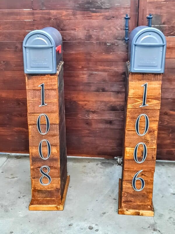 The Davis Family Pallet Mailbox Towers Pallets in the Garden The Davis Family Pallet Mailbox Towers Pallets in the Garden