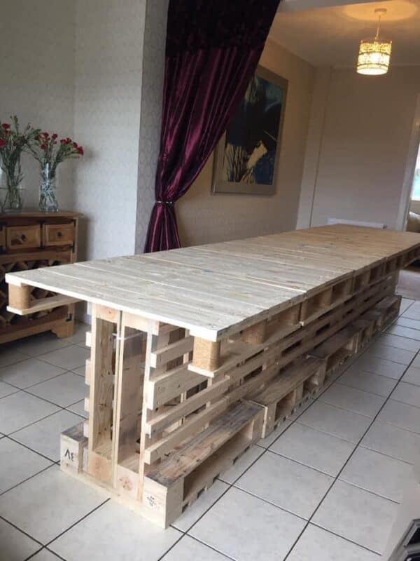 How I Made a Christmas Banquet Table From Pallets Pallet Projects How I Made a Christmas Banquet Table From Pallets Pallet Projects