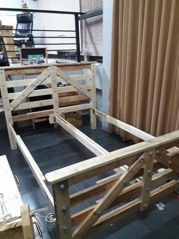 Queen Size (5ft) Pallet Bed Pallet Beds, Pallet Headboards & Frames Queen Size (5ft) Pallet Bed Pallet Beds, Pallet Headboards & Frames