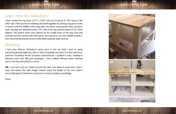4-Pallets Coffee Table English Tutorials Furniture 4-Pallets Coffee Table English Tutorials Furniture