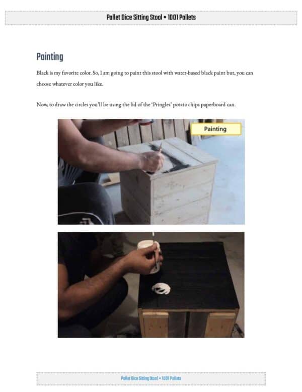 Pallet Dice Sitting Stool English Tutorials Furniture Pallet Dice Sitting Stool English Tutorials Furniture