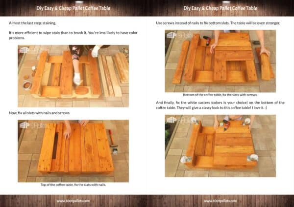 Easy & Cheap Pallet Coffee Table English Tutorials Furniture Easy & Cheap Pallet Coffee Table English Tutorials Furniture