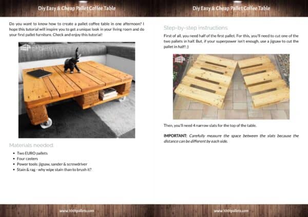 Easy & Cheap Pallet Coffee Table English Tutorials Furniture Easy & Cheap Pallet Coffee Table English Tutorials Furniture