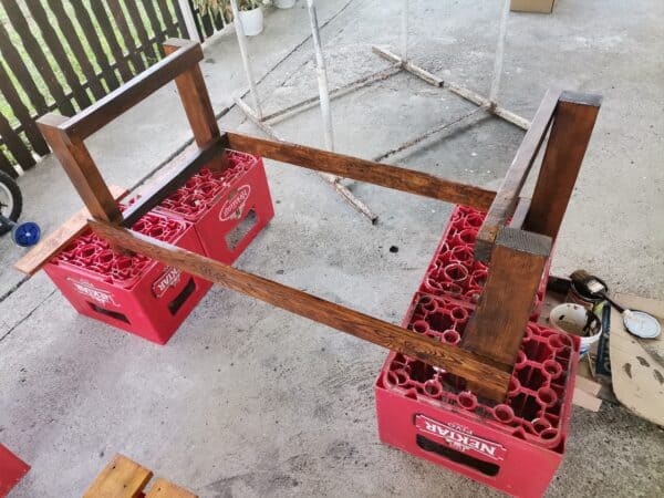 How I Made A Yard Bench Out Of Pallets Pallet Benches, Pallet Chairs & Stools How I Made A Yard Bench Out Of Pallets Pallet Benches, Pallet Chairs & Stools