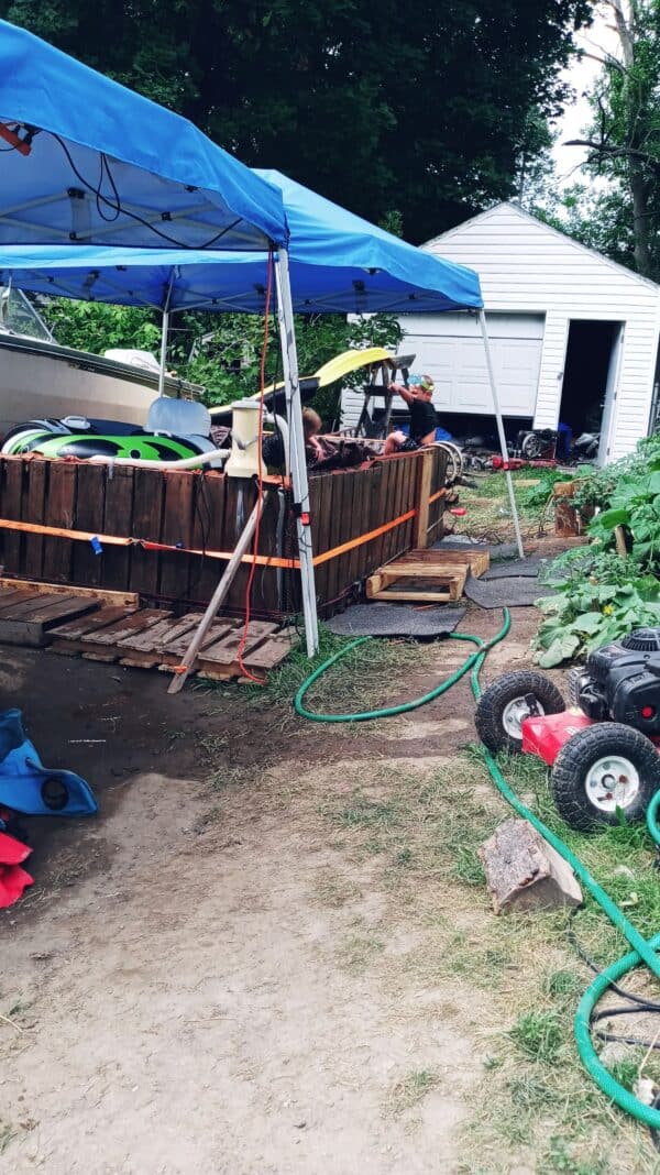 How I Made a Pallet Pool During The Covid-19 Pandemic DIY Pallet Tutorials Fun Pallet Crafts for Kids Pallet Projects Pallets in the Garden How I Made a Pallet Pool During The Covid-19 Pandemic DIY Pallet Tutorials Fun Pallet Crafts for Kids Pallet Projects Pallets in the Garden