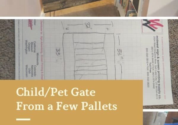 Child:Pet Gate From a Few Pallets
