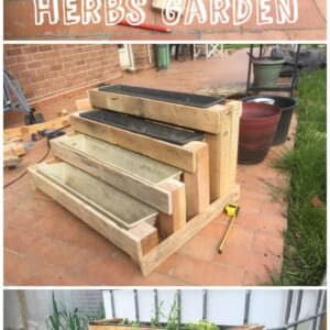 pallet herbs garden