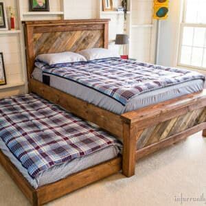Farmhouse-Pallet-Bed-with-Rolling-Trundle