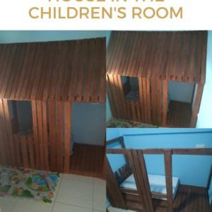 How I Made A Wooden Pallet House In The Children's Room